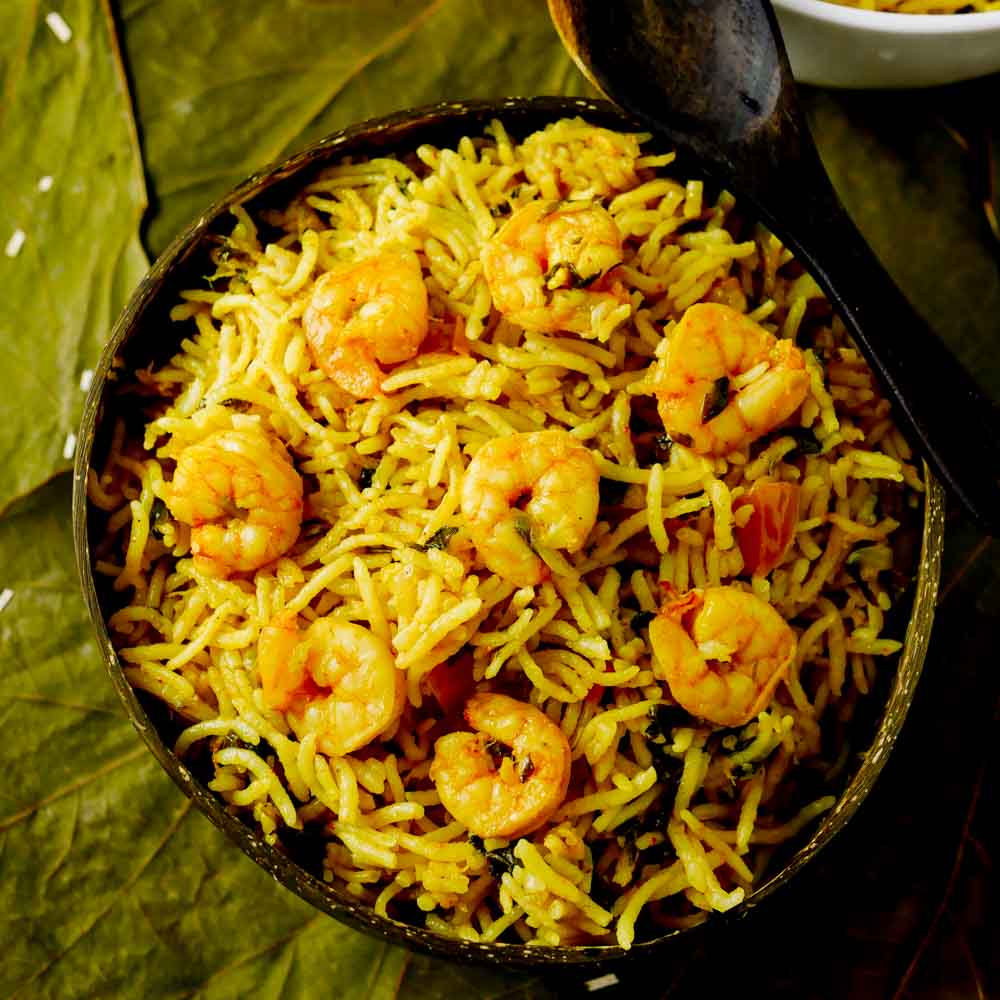 4. Shrimp Biryani